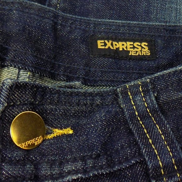 Express Denim Mini Skirt Embellished Pocket Size 8 - Picture 6 of 9